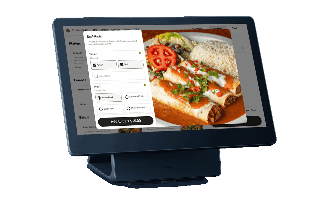 Shift4 Dine Kiosk Self-Service Terminal